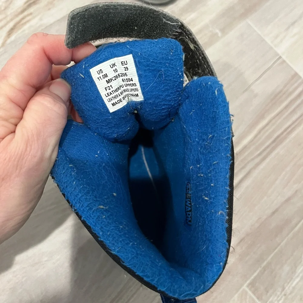 Merrell Toddler Black and Gray Winter Boots Size 11T - Picture 9 of 10